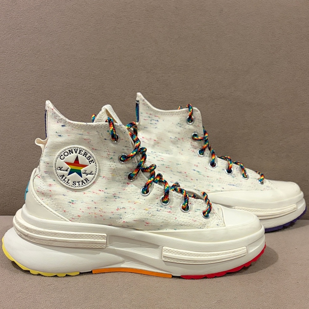 Unisex Converse Run Star Legacy CX Pride Rainbow Sneakers A06027C men6.5 women8